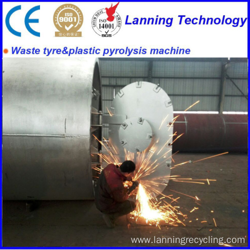 waste tyre pyrolysis recycling to fuel  machines